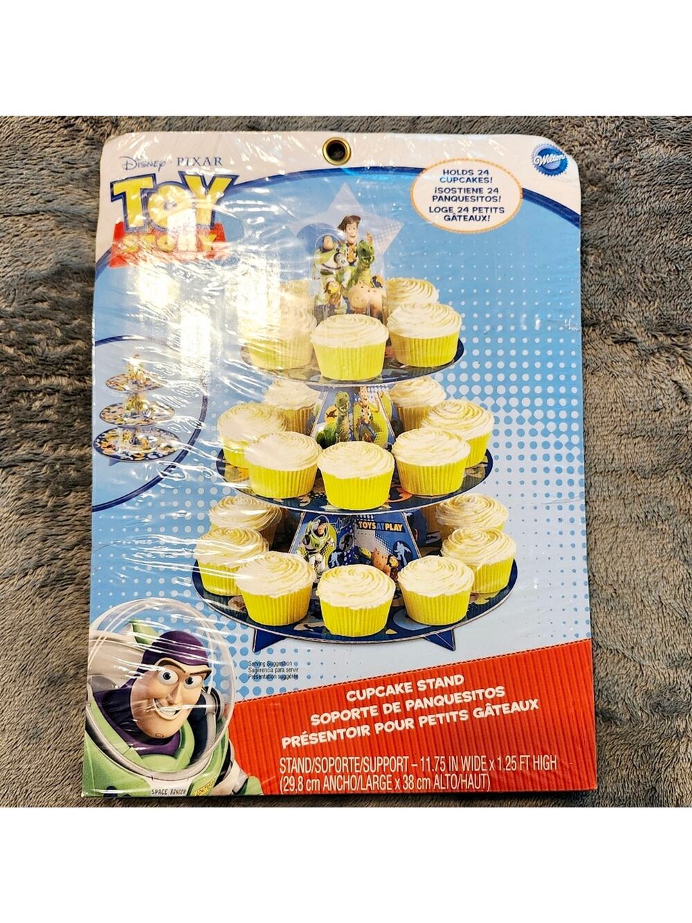 Toy Story 3‑Tier Cupcake Stand Deadstock Discontinued NEW